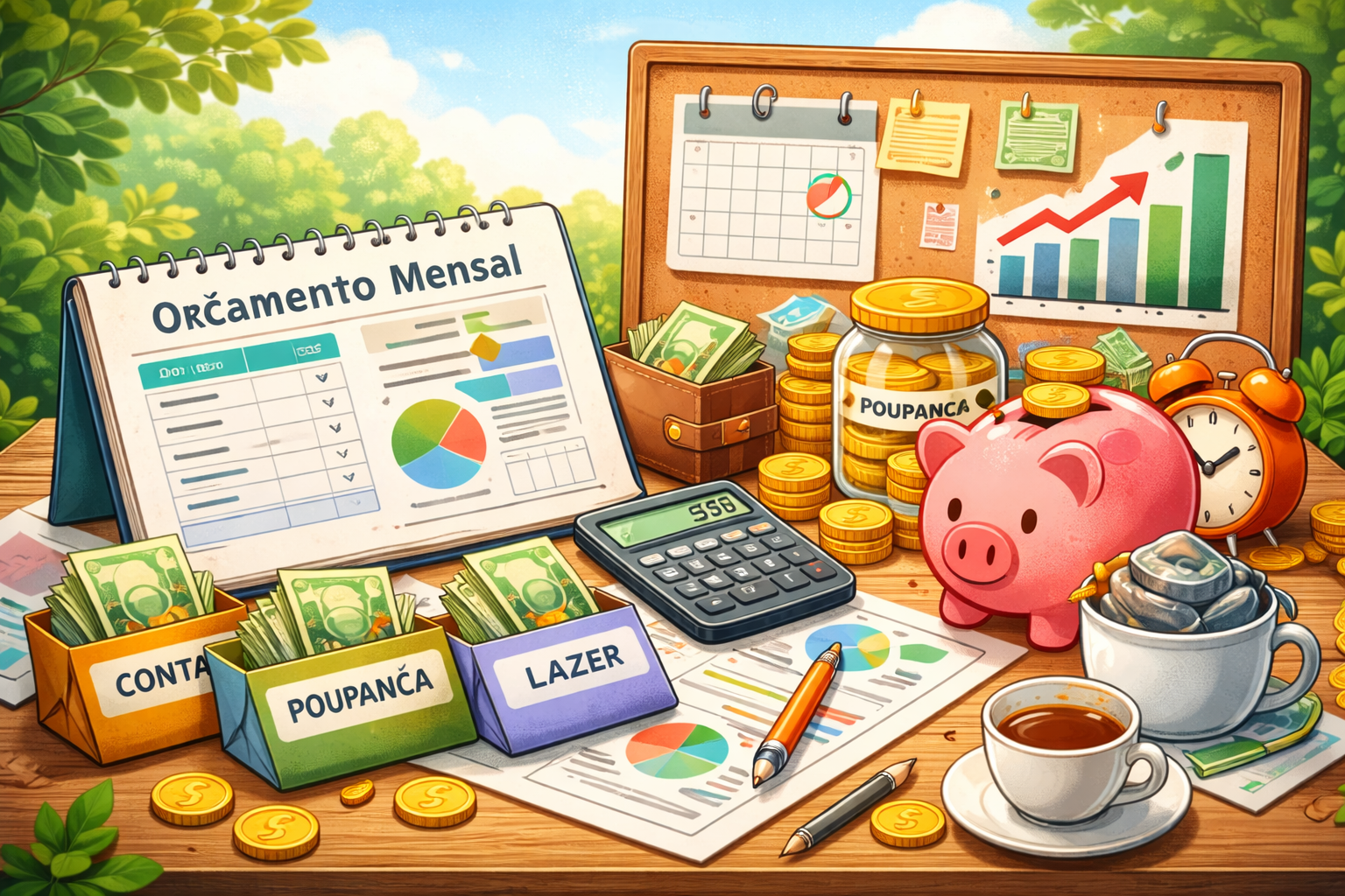 Como organizar o dinheiro mensal (Guia simples para controlar as suas finanças)